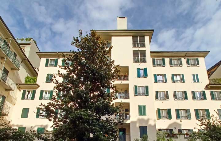    Residential building with centralized system
